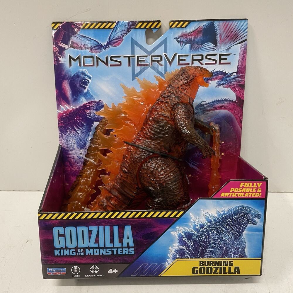 Playmates 2025 Godzilla King of the Monsters Burning Godzilla Action Figure NEW